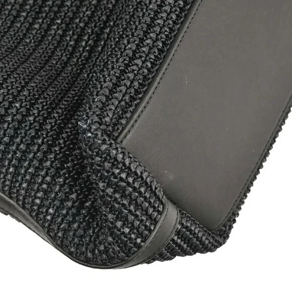 Saint Laurent Black Raffia Tassel Tote Handbag TCT490793･0918 134716 - Picture 4 of 10